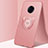 Custodia Silicone Ultra Sottile Morbida Cover con Magnetico Anello Supporto A05 per Vivo Nex 3S Oro Rosa