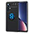 Custodia Silicone Ultra Sottile Morbida Cover con Magnetico Anello Supporto A05 per Xiaomi Mi 12 5G Blu e Nero