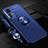 Custodia Silicone Ultra Sottile Morbida Cover con Magnetico Anello Supporto A06 per Xiaomi Mi 12X 5G Blu