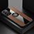 Custodia Silicone Ultra Sottile Morbida Cover con Magnetico Anello Supporto A07 per Samsung Galaxy S21 FE 5G Marrone