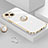 Custodia Silicone Ultra Sottile Morbida Cover con Magnetico Anello Supporto A08 per Apple iPhone 13 Mini