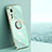 Custodia Silicone Ultra Sottile Morbida Cover con Magnetico Anello Supporto A10 per Xiaomi Mi 12X 5G Verde