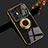 Custodia Silicone Ultra Sottile Morbida Cover con Magnetico Anello Supporto AN1 per Vivo X70 Pro+ Plus 5G Nero