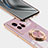 Custodia Silicone Ultra Sottile Morbida Cover con Magnetico Anello Supporto AN1 per Vivo X80 Pro 5G