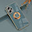 Custodia Silicone Ultra Sottile Morbida Cover con Magnetico Anello Supporto AN1 per Xiaomi Poco X4 GT 5G Grigio Lavanda