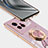 Custodia Silicone Ultra Sottile Morbida Cover con Magnetico Anello Supporto AN2 per Vivo X80 5G