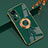 Custodia Silicone Ultra Sottile Morbida Cover con Magnetico Anello Supporto AN2 per Xiaomi Mi 12T 5G Verde