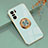 Custodia Silicone Ultra Sottile Morbida Cover con Magnetico Anello Supporto AN2 per Xiaomi Poco F3 5G