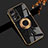 Custodia Silicone Ultra Sottile Morbida Cover con Magnetico Anello Supporto AN2 per Xiaomi Poco M4 Pro 5G Nero