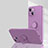 Custodia Silicone Ultra Sottile Morbida Cover con Magnetico Anello Supporto G01 per Apple iPhone 15