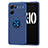 Custodia Silicone Ultra Sottile Morbida Cover con Magnetico Anello Supporto JM1 per Oppo K10 5G Blu