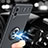 Custodia Silicone Ultra Sottile Morbida Cover con Magnetico Anello Supporto JM1 per Samsung Galaxy A02