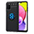 Custodia Silicone Ultra Sottile Morbida Cover con Magnetico Anello Supporto JM1 per Samsung Galaxy A03s