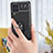 Custodia Silicone Ultra Sottile Morbida Cover con Magnetico Anello Supporto JM1 per Samsung Galaxy A22 4G