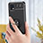 Custodia Silicone Ultra Sottile Morbida Cover con Magnetico Anello Supporto JM1 per Samsung Galaxy A22 5G