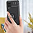 Custodia Silicone Ultra Sottile Morbida Cover con Magnetico Anello Supporto JM1 per Samsung Galaxy F12