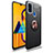 Custodia Silicone Ultra Sottile Morbida Cover con Magnetico Anello Supporto JM1 per Samsung Galaxy M30s Oro e Nero