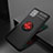 Custodia Silicone Ultra Sottile Morbida Cover con Magnetico Anello Supporto JM1 per Samsung Galaxy M31s Rosso e Nero