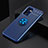 Custodia Silicone Ultra Sottile Morbida Cover con Magnetico Anello Supporto JM2 per OnePlus Nord CE 2 5G Blu