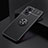 Custodia Silicone Ultra Sottile Morbida Cover con Magnetico Anello Supporto JM2 per OnePlus Nord N20 5G Nero