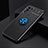 Custodia Silicone Ultra Sottile Morbida Cover con Magnetico Anello Supporto JM2 per Realme 9 SE 5G Blu e Nero