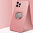 Custodia Silicone Ultra Sottile Morbida Cover con Magnetico Anello Supporto N02 per Apple iPhone 12 Pro Max