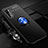 Custodia Silicone Ultra Sottile Morbida Cover con Magnetico Anello Supporto per Huawei Honor View 30 Pro 5G Blu e Nero