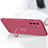Custodia Silicone Ultra Sottile Morbida Cover con Magnetico Anello Supporto per Oppo A53s 5G