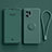 Custodia Silicone Ultra Sottile Morbida Cover con Magnetico Anello Supporto per Oppo Find X5 5G Verde Notte