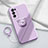 Custodia Silicone Ultra Sottile Morbida Cover con Magnetico Anello Supporto per Oppo Reno5 Pro+ Plus 5G