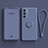 Custodia Silicone Ultra Sottile Morbida Cover con Magnetico Anello Supporto per Oppo Reno6 Pro 5G India Grigio Lavanda