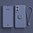 Custodia Silicone Ultra Sottile Morbida Cover con Magnetico Anello Supporto per Oppo Reno7 Lite 5G Grigio Lavanda