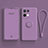 Custodia Silicone Ultra Sottile Morbida Cover con Magnetico Anello Supporto per Oppo Reno8 5G Viola