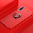 Custodia Silicone Ultra Sottile Morbida Cover con Magnetico Anello Supporto per Samsung Galaxy A70 Rosso
