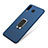 Custodia Silicone Ultra Sottile Morbida Cover con Magnetico Anello Supporto per Samsung Galaxy A8 Star Blu