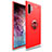 Custodia Silicone Ultra Sottile Morbida Cover con Magnetico Anello Supporto per Samsung Galaxy Note 10 Plus Rosso