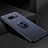 Custodia Silicone Ultra Sottile Morbida Cover con Magnetico Anello Supporto per Samsung Galaxy S10 Blu