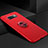 Custodia Silicone Ultra Sottile Morbida Cover con Magnetico Anello Supporto per Samsung Galaxy S10 Rosso