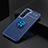 Custodia Silicone Ultra Sottile Morbida Cover con Magnetico Anello Supporto per Samsung Galaxy S24 Plus 5G