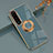 Custodia Silicone Ultra Sottile Morbida Cover con Magnetico Anello Supporto per Sony Xperia 1 IV SO-51C Grigio Lavanda