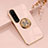 Custodia Silicone Ultra Sottile Morbida Cover con Magnetico Anello Supporto per Sony Xperia 1 IV SO-51C Rosa