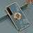 Custodia Silicone Ultra Sottile Morbida Cover con Magnetico Anello Supporto per Sony Xperia 10 III SO-52B Grigio Lavanda