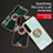 Custodia Silicone Ultra Sottile Morbida Cover con Magnetico Anello Supporto per Sony Xperia 10 III SOG04