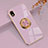 Custodia Silicone Ultra Sottile Morbida Cover con Magnetico Anello Supporto per Sony Xperia Ace III SO-53C