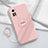 Custodia Silicone Ultra Sottile Morbida Cover con Magnetico Anello Supporto per Xiaomi Mi 10T 5G Rosa