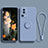 Custodia Silicone Ultra Sottile Morbida Cover con Magnetico Anello Supporto per Xiaomi Mi 12 Lite NE 5G Grigio Lavanda