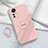 Custodia Silicone Ultra Sottile Morbida Cover con Magnetico Anello Supporto per Xiaomi Mi 12T Pro 5G Rosa