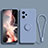 Custodia Silicone Ultra Sottile Morbida Cover con Magnetico Anello Supporto per Xiaomi Poco X5 5G Grigio Lavanda