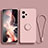 Custodia Silicone Ultra Sottile Morbida Cover con Magnetico Anello Supporto per Xiaomi Poco X5 5G Rosa