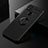 Custodia Silicone Ultra Sottile Morbida Cover con Magnetico Anello Supporto per Xiaomi Redmi 10A 4G Nero